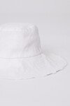 LINEN BUCKET HAT (WHITE)