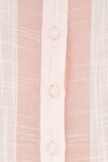 ACACIA BLOUSON SHIRT (PINK/CREAM STRIPE) 