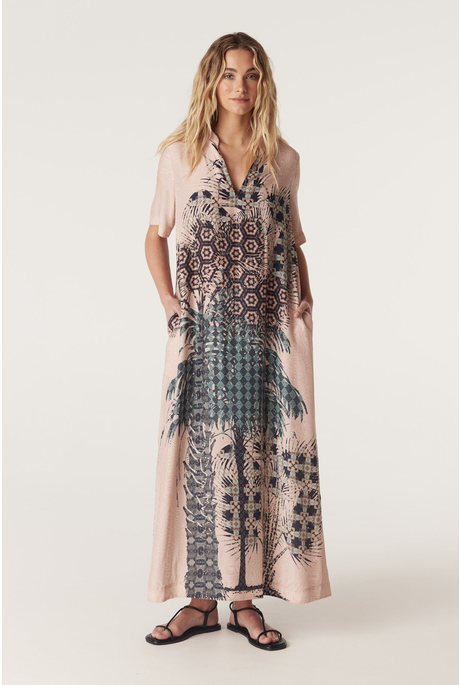 PINA KAFTAN DRESS (SUNSET PRINT) 