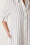 AVONDALE LINEN DRESS (NAVY STRIPE) 