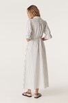 AVONDALE LINEN DRESS (NAVY STRIPE) 