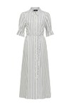 AVONDALE LINEN DRESS (NAVY STRIPE) 