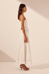 HANA PANELLED MIDI SKIRT (IVORY)