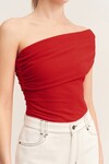 BEAU ONE SHOULDER TOP (CHILLI)