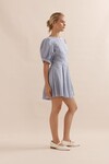 MINI COCO DRESS (BLUE STRIPE)