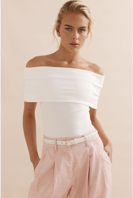 TANGO TOP (WHITE RIB)