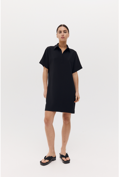 POLO MINI DRESS (BLACK)