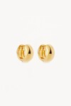 BOLD HUGGIE HOOPS (18K GOLD VERMEIL)