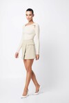 ON MY WAY MINI SKIRT (BEIGE)