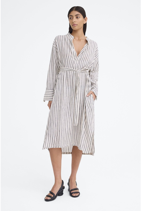 SHAKESPEARE DRESS (BOLD STRIPE NATURAL/BLACK)