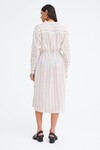 SHAKESPEARE DRESS (WIDE FINE STRIPE NATURAL/BLACK)