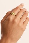 LIVE IN LOVE RING (18K GOLD VERMEIL)