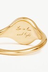 LIVE IN LOVE RING (18K GOLD VERMEIL)