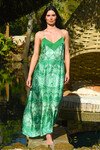 SLIP ON BY DRESS (GREEN PAISLEY)