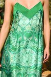 SLIP ON BY DRESS (GREEN PAISLEY)