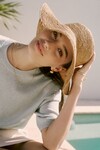 AMALFI WIDE BRIM HAT (TEA) 