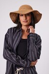 AMALFI WIDE BRIM HAT (TEA) 