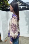 MAXINE BLOUSON SHIRT (PURPLE PAISLEY)