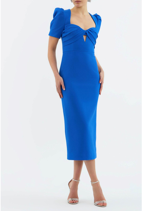 ANTONELLA MIDI DRESS (MARINE BLUE) | PRE ORDER