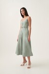 CLAY BELTED MIDI DRESS (WILLOW GREEN) | PRE ORDER