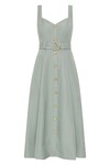 CLAY BELTED MIDI DRESS (WILLOW GREEN) | PRE ORDER