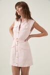 DULCET LOGO MINI DRESS (PASTEL PINK)