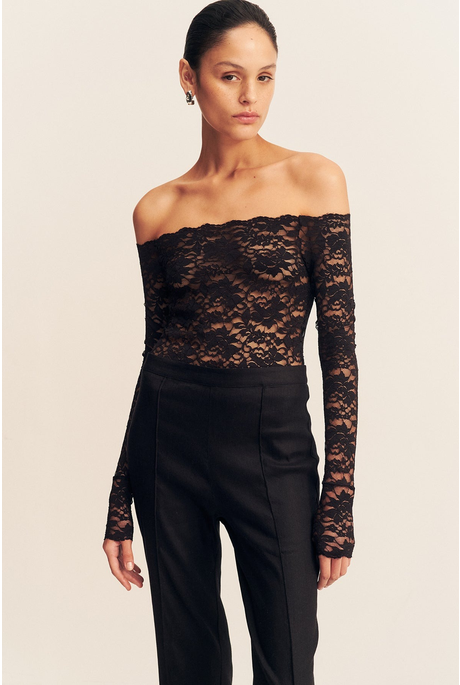 WALLIS LACE TOP (BLACK)