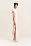 BEAU ASYMMETRICAL MIDI DRESS (IVORY)