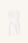 CAMPBELL RUFFLE MINI DRESS (WHITE)