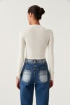 CAROLINE RIB KNIT TOP (IVORY)