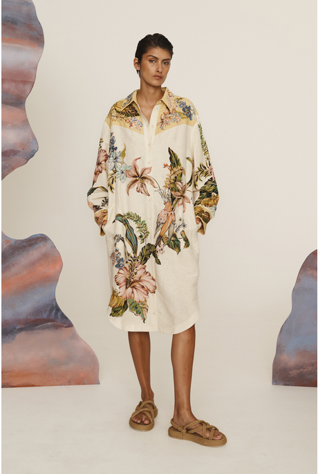 OLEANDER SHIRTDRESS (MULTI) | PRE ORDER