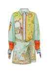 SURREALIST SUMMER MINI SHIRTDRESS (MULIT) | PRE ORDER