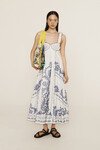 HAZEL SMOCKED EMBROIDERED MIDI DRESS (WHITE) | PRE ORDER