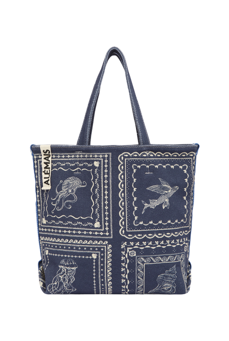 OCEANE SHOPPER TOTE (BLUE) | PRE ORDER