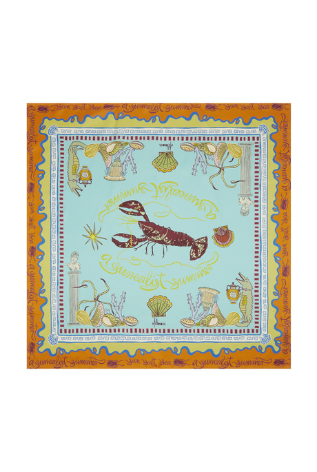 SURREALIST SUMMER SILK SCARF (MULTI) | PRE ORDER