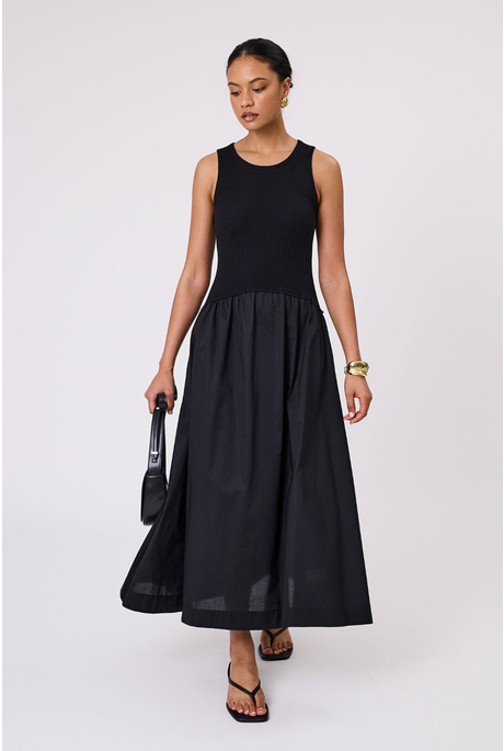 MEDIA MAXI DRESS (BLACK) | PRE ORDER