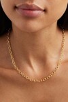 17" BOLD LINK CHAIN NECKLACE (18K GOLD VERMEIL)