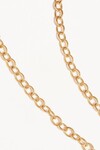 17" BOLD LINK CHAIN NECKLACE (18K GOLD VERMEIL)