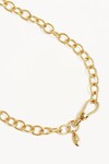 17" BOLD LINK CHAIN NECKLACE (18K GOLD VERMEIL)