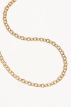 17" BOLD LINK CHAIN NECKLACE (18K GOLD VERMEIL)