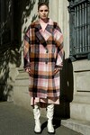 COSY GRAIL COAT (LILAC CHECK)