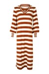 V-IVA LA REVOLUTION DRESS (CINNAMON STRIPE)