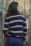 SWEATER THAN YOU JUMPER (NAVY STRIPE) 