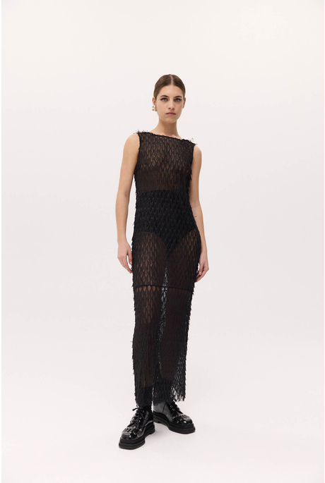 MIRA LACE DRESS (BLACK)