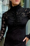 LACE MIDI DRESS (BLACK)