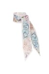 PRINTED SILK RIBBON SCARF (MULTI HYDRANGEA)