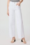 SASHA HIGH RISE WIDE LEG 32" JEANS (CRISP WHITE)