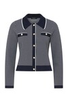 ASTORIA CREPE JACKET (NAVY)