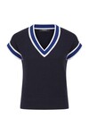 TRIBECA MERINO TOP (MIDNIGHT NAVY)