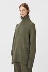 PASCAL CASHMERE BLEND TURTLENECK (ARMY GREEN)